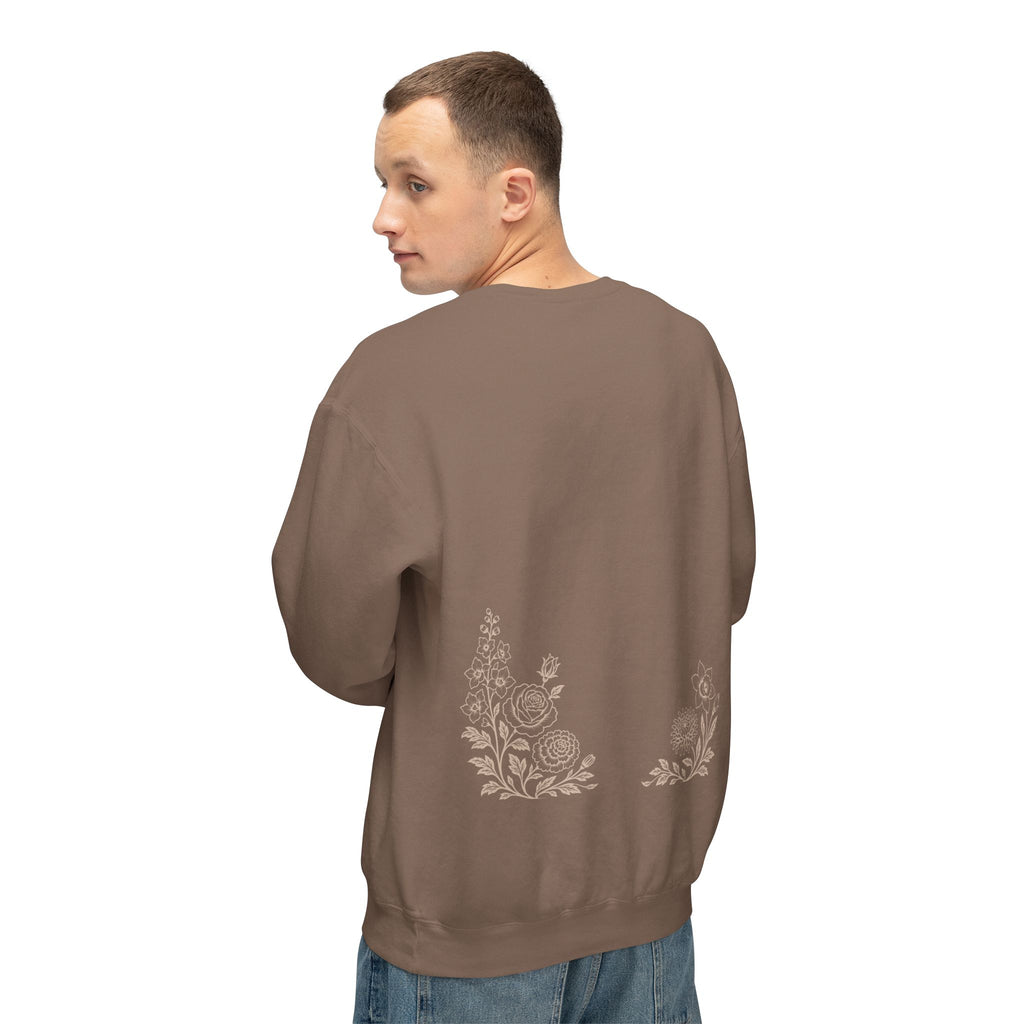 Music Floral Crewneck Sweatshirt — "Ian Powell Music" Logo