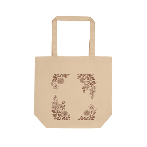 Floral Guitar Eco Tote — Custom Musician Tote Bag