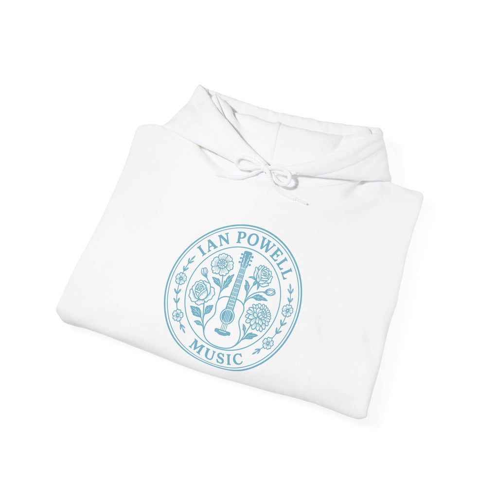 Music Logo Floral Hoodie — "Keep On" Graphic Pullover