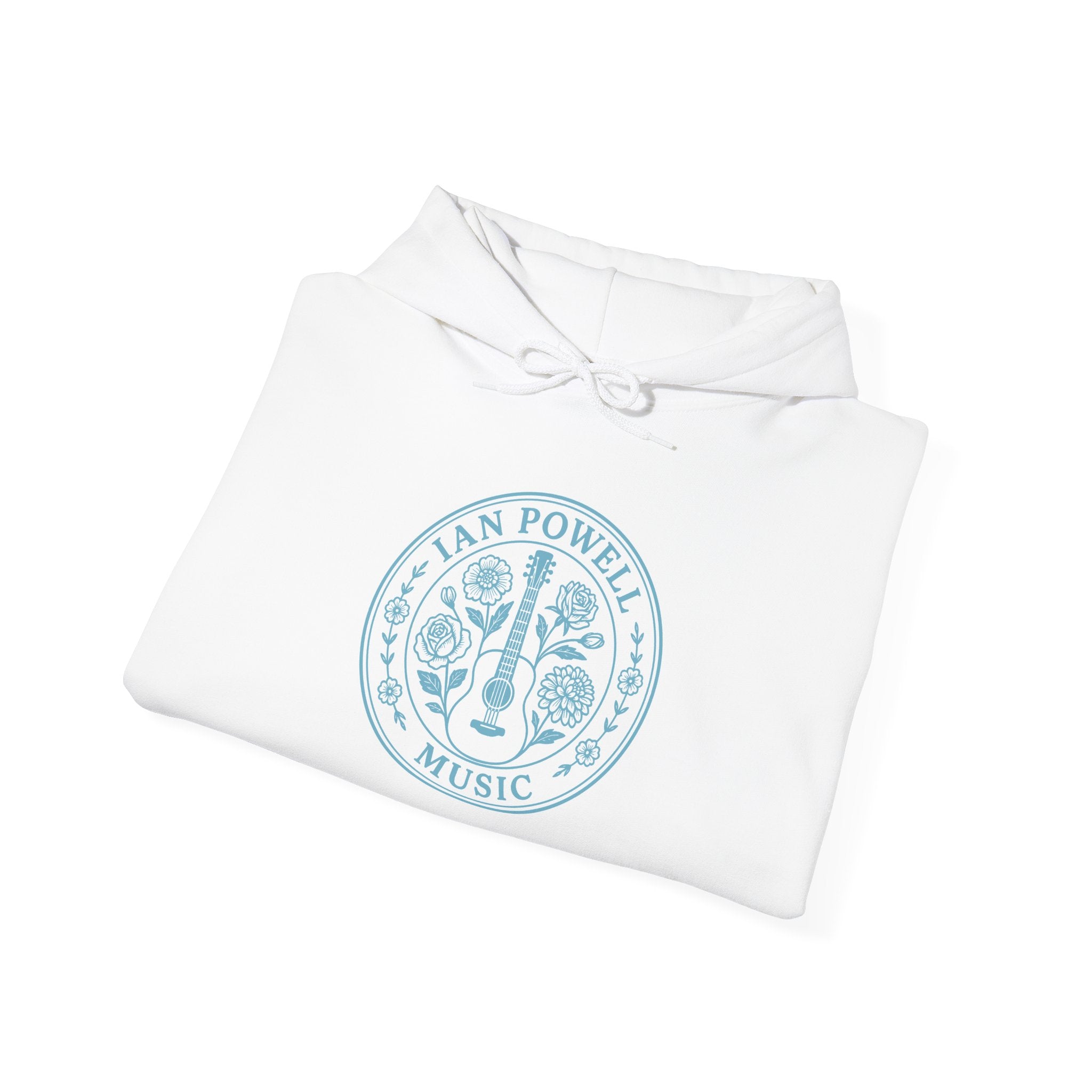 Music Logo Floral Hoodie — "Keep On" Graphic Pullover