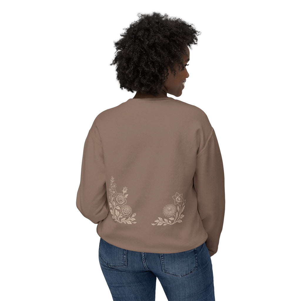 Music Floral Crewneck Sweatshirt — "Ian Powell Music" Logo
