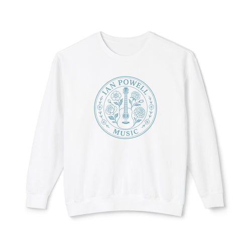 Music Floral Crewneck Sweatshirt — "Ian Powell Music" Logo