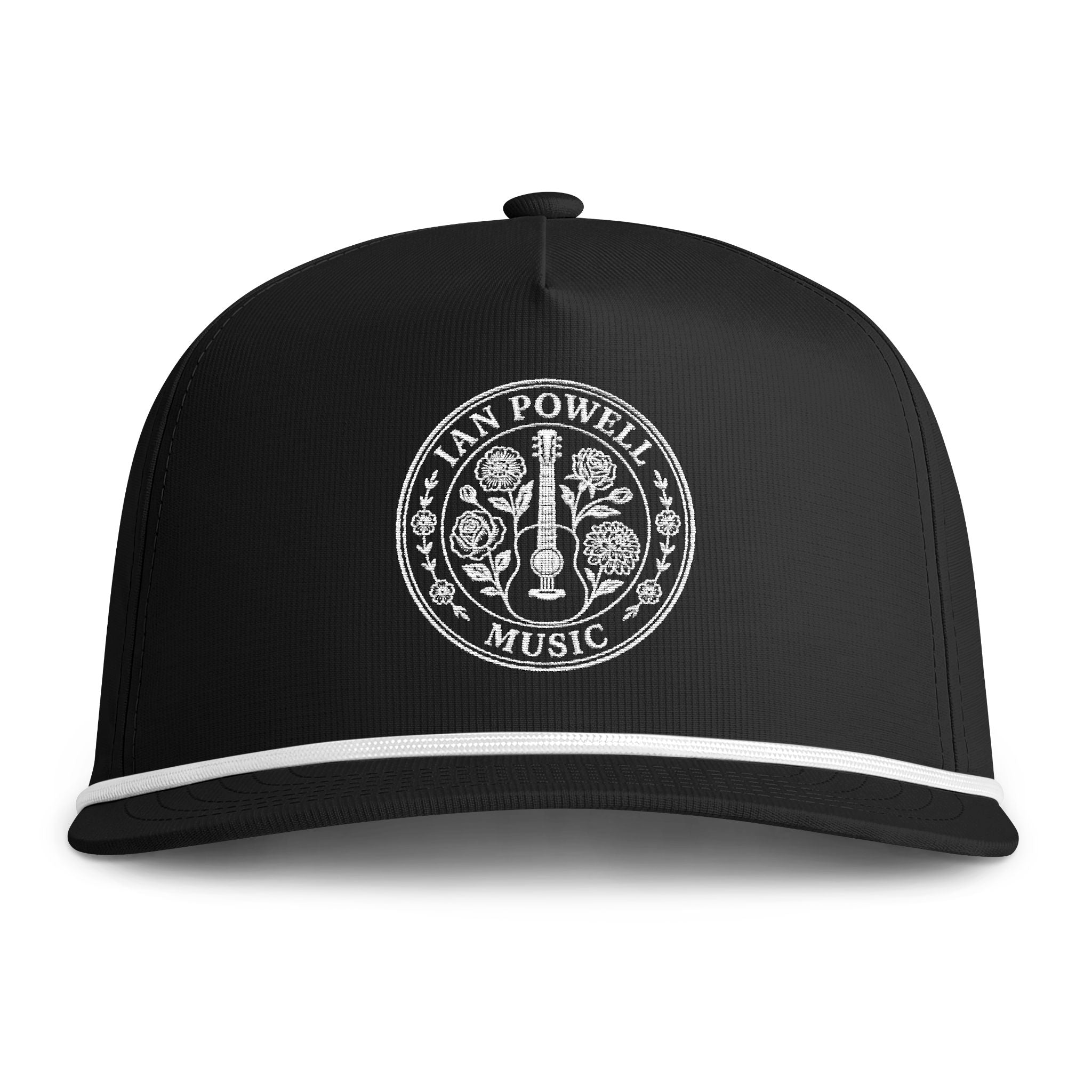 Sunwashed Rope Cap - Vintage Music Logo Trucker Hat