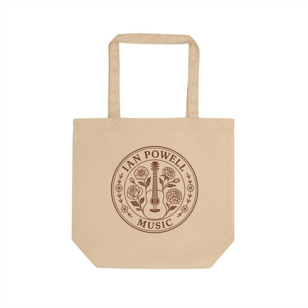 Floral Guitar Eco Tote — Custom Musician Tote Bag
