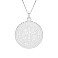 Round Photo Pendant Necklace — Customizable Border Frame Pendant