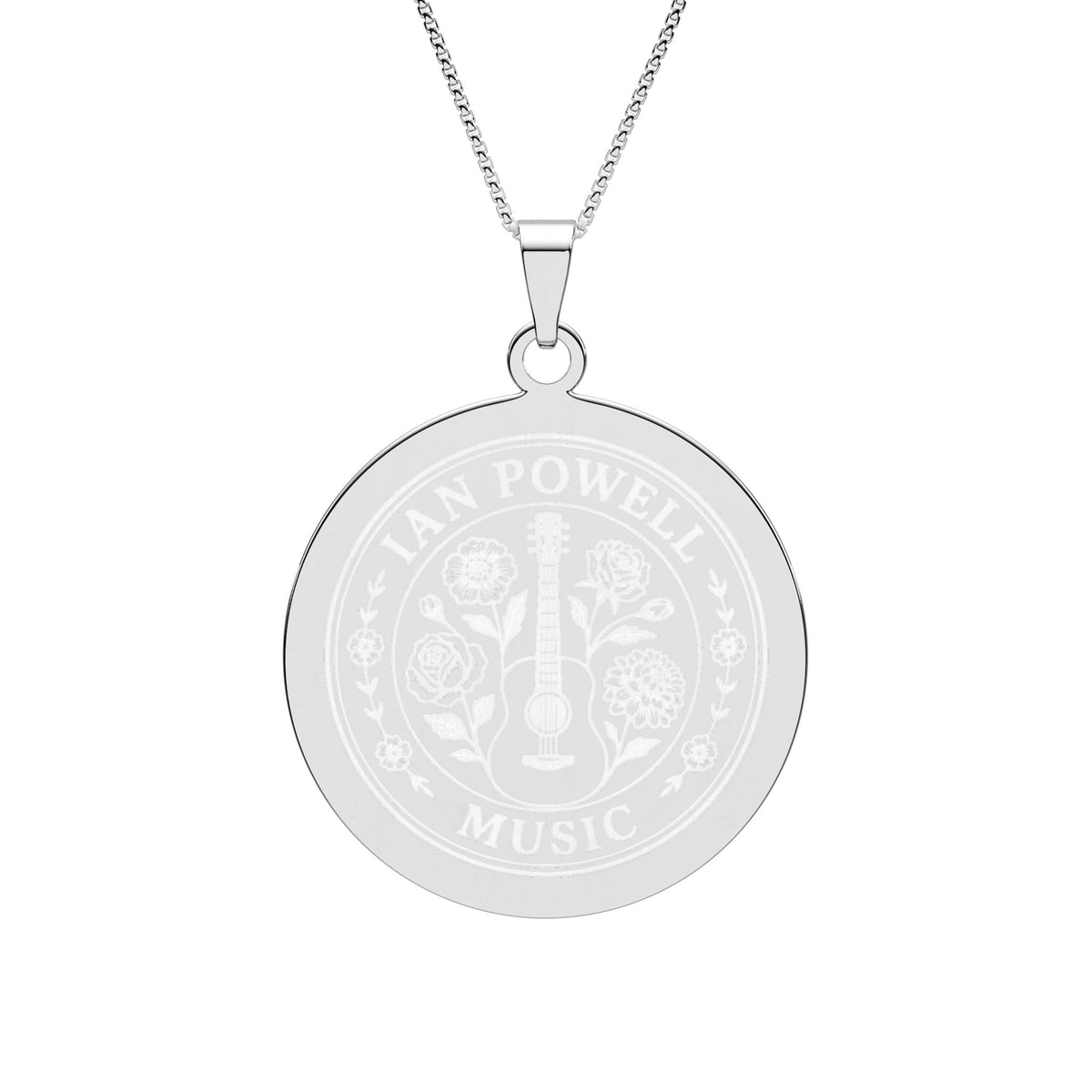 Round Photo Pendant Necklace — Customizable Border Frame Pendant