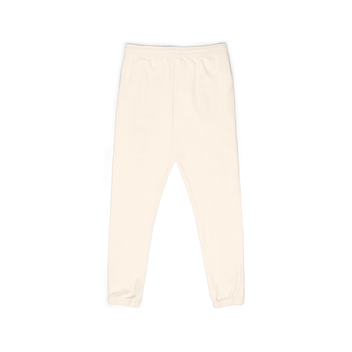Cream Fleece Sweatpants with Brown Floral Mandala — Cozy Casual Lounge Pants