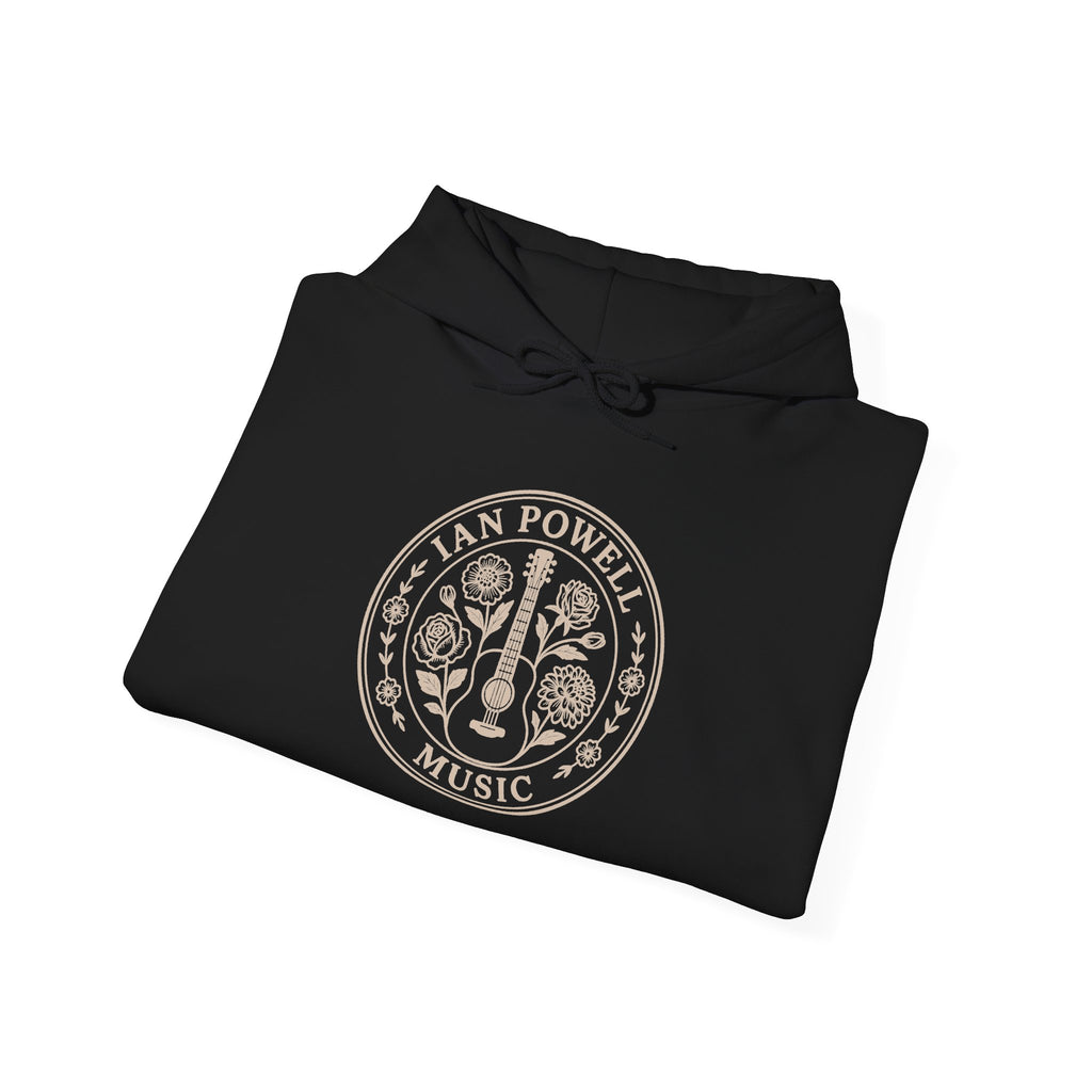 Music Logo Floral Hoodie — "Keep On" Graphic Pullover