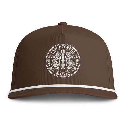 Sunwashed Rope Cap - Vintage Music Logo Trucker Hat