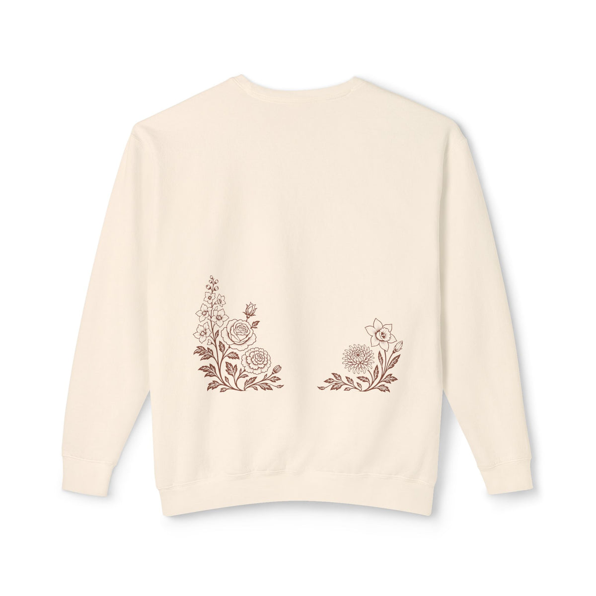 Music Floral Crewneck Sweatshirt — "Ian Powell Music" Logo